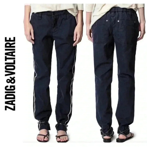 BNWT Zadig &  Voltaire Women’s Pomelo Mili Pant size 36 - Picture 1 of 3